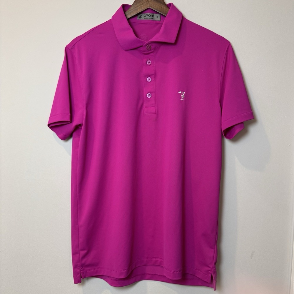 G/Fore Polo Shirt Fushia Pink Mens Small G4MS20K31